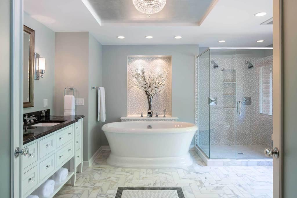 Bathroom renovation completed by Luminous Engineering