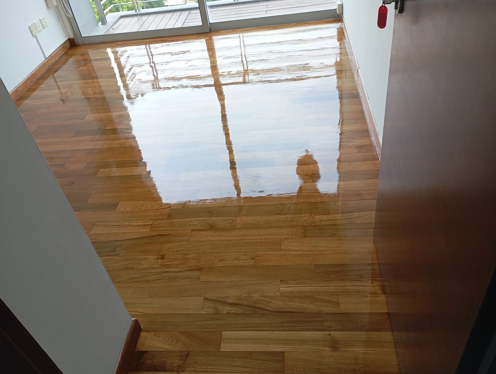 Damaged parquet flooring replacement