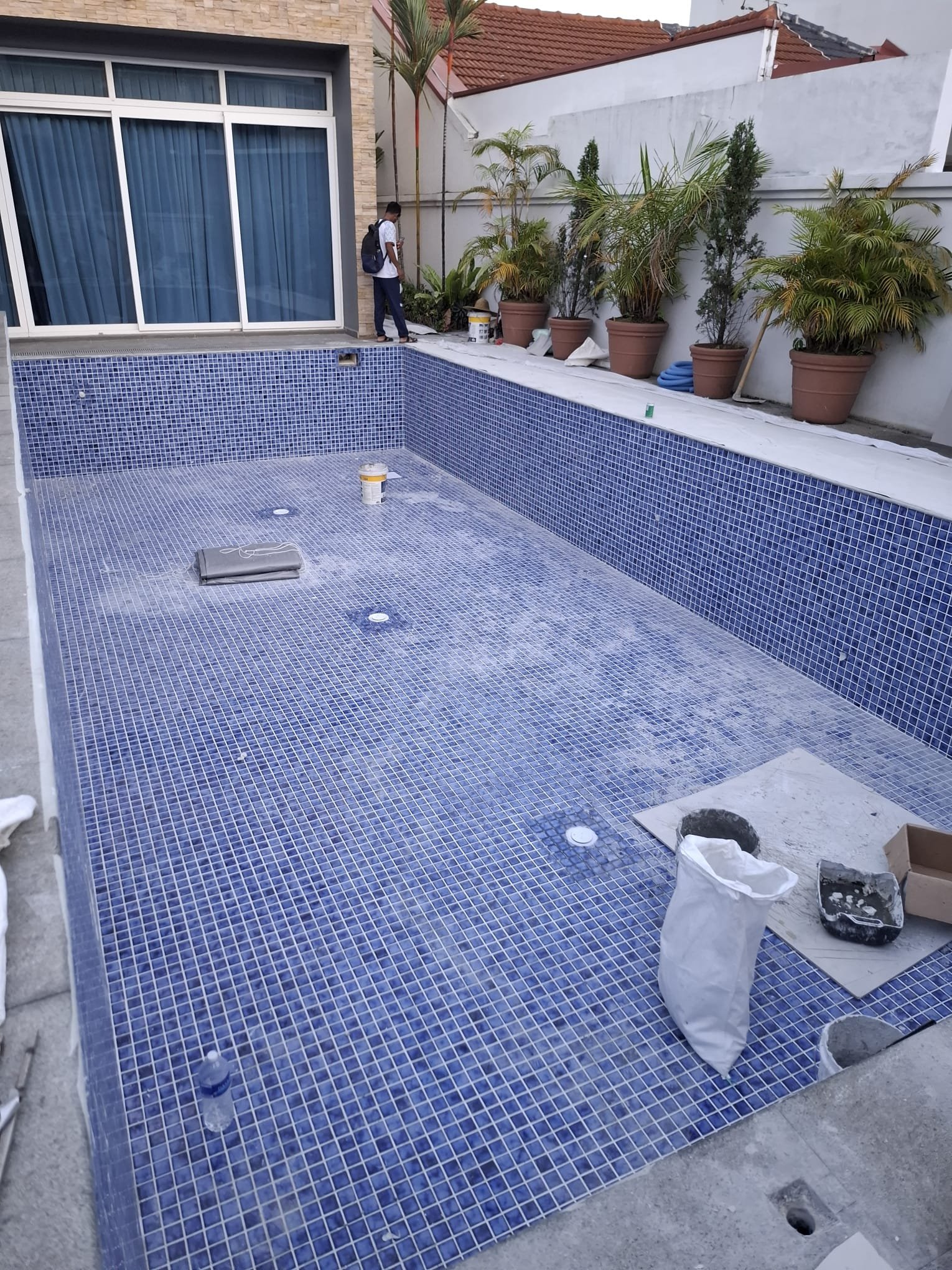 Completed swimming pool project in Singapore